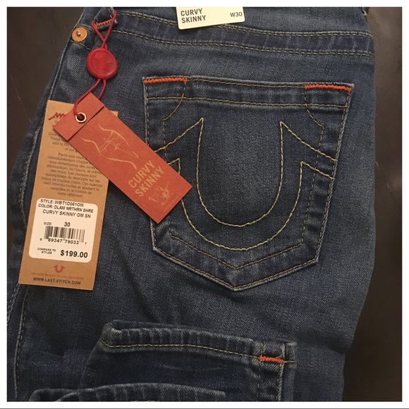 New with tags! True Religion Curvy Skinny Jeans - Picture 7 of 7